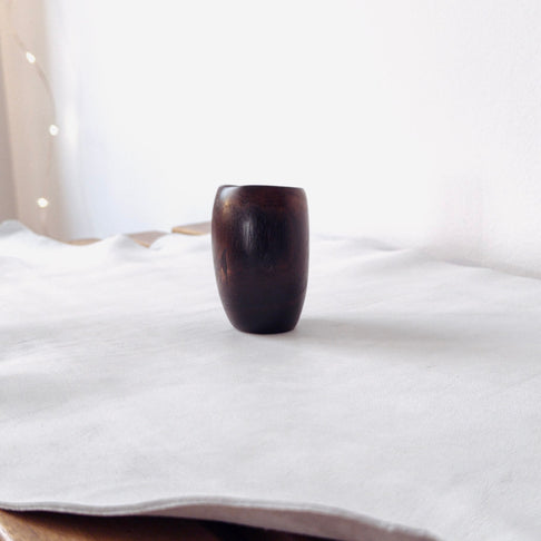 Cană pentru cafea din lemn de salcâm ars