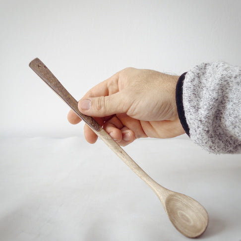 Lingură de gătit din lemn de nuc