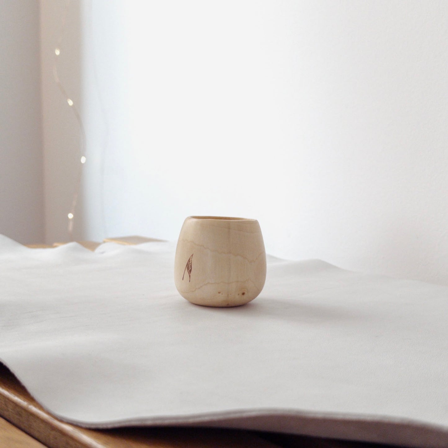 Cană pentru cafea din lemn de paltin de munte