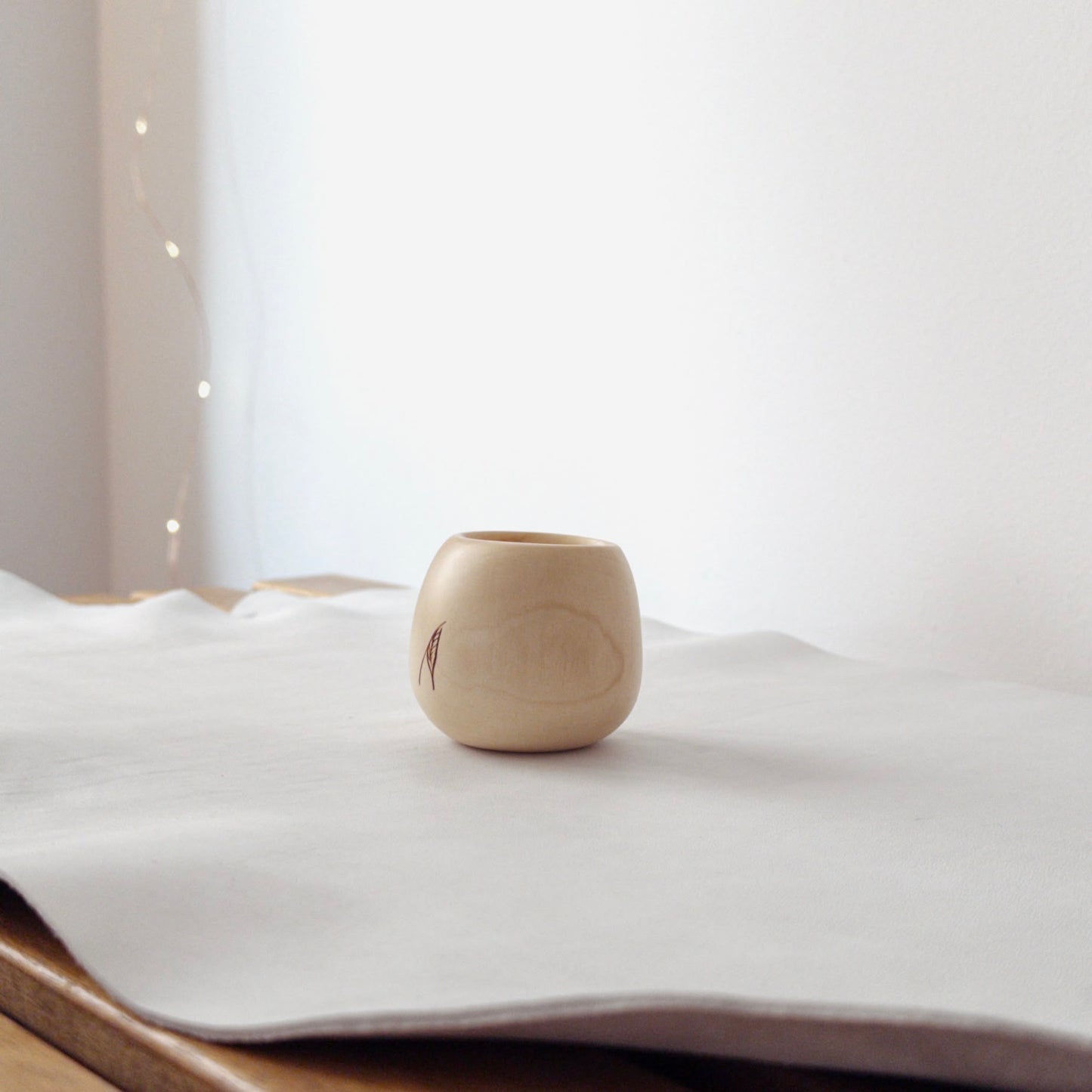 Cană pentru cafea din lemn de paltin de munte