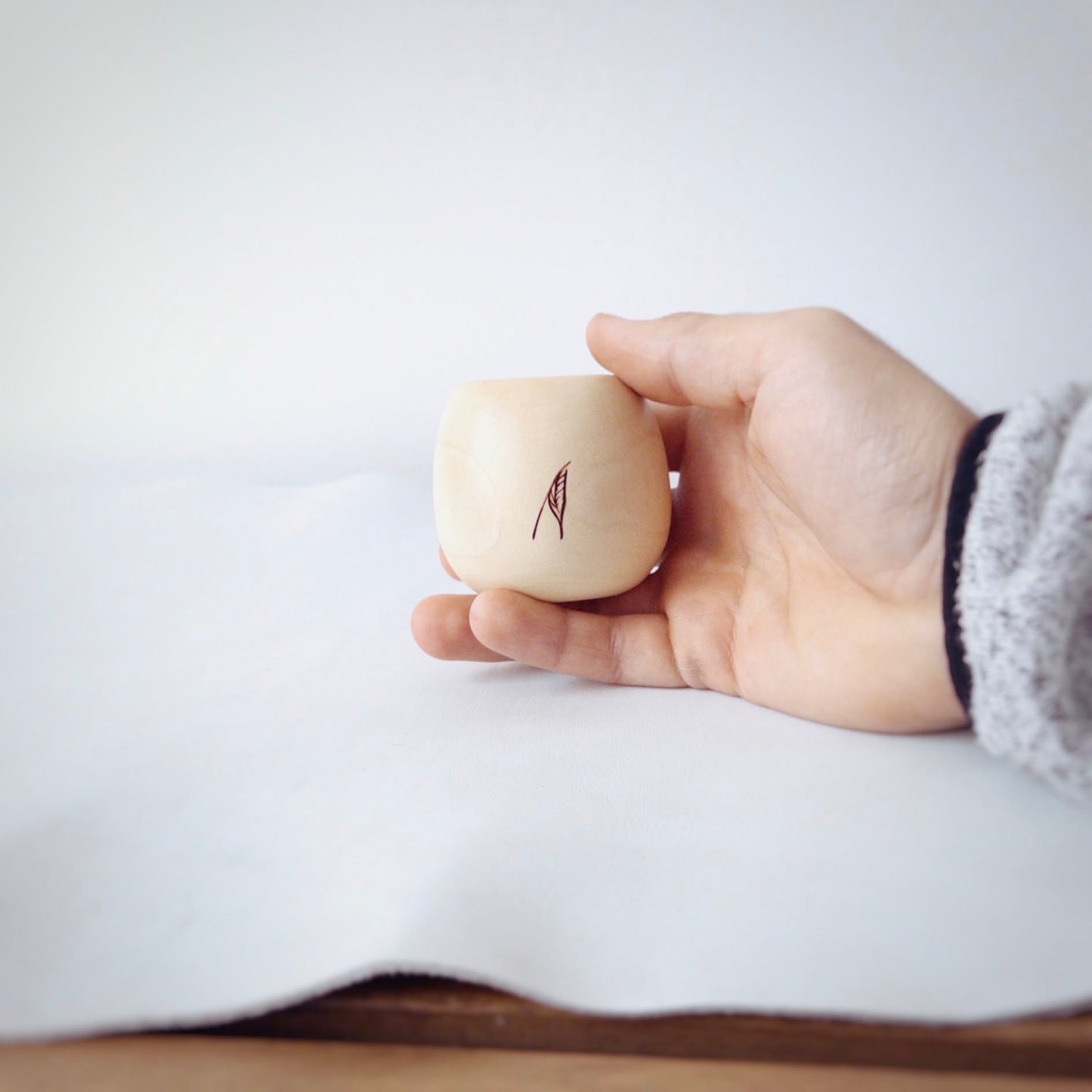 Cană pentru cafea din lemn de paltin de munte